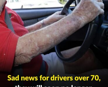 Sad news for drivers over 70, they will soon no longer be able to… Check 1st comment  – WowNews.info