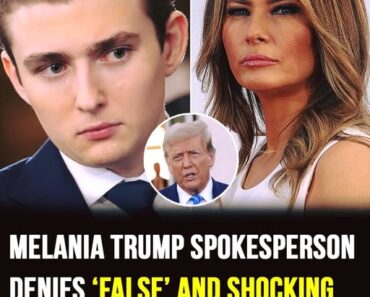 Melania Trump spokesperson denies ‘false’ rumor about Trump and Barron –​