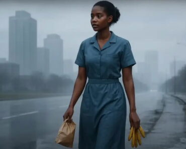 She was just a cleaner trying to get to work. One splash of mud changed her life