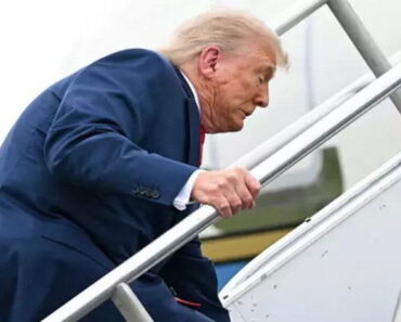 Donald Trump conspiracy theory could explain viral video of him falling up the stairs