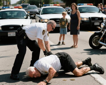 A police officer forced my 72-year-old husband to lie face-down on scorching asphalt all because his exhaust was too loud