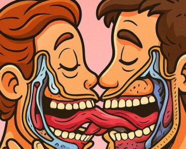 This is what happens when we kiss