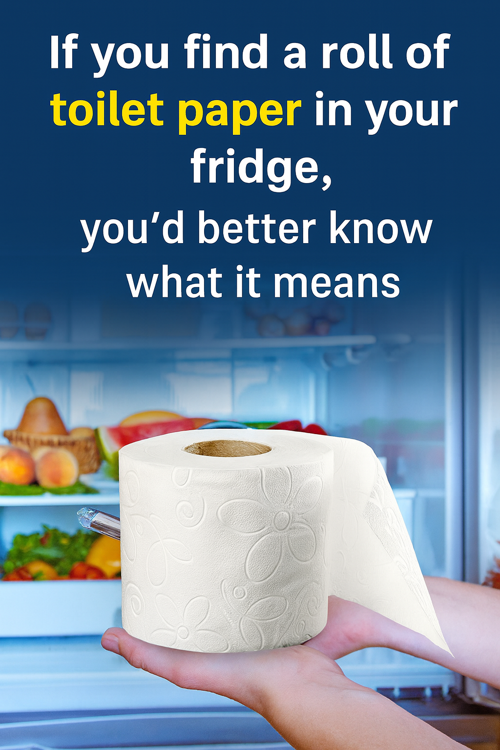 If You Ever Find Toilet Paper in the Fridge, Don’t Laugh — The Surprising Reason Could Actually Save You!