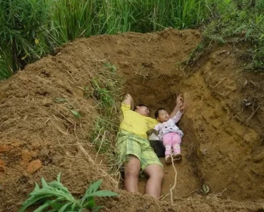 The story of a father digging a grave for his 2-year