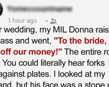 At My Wedding My MIL Toasted, ‘To the Bride, Who Lives off Our Money!’ – I Felt H.umiliated but Then My Father Spoke Out