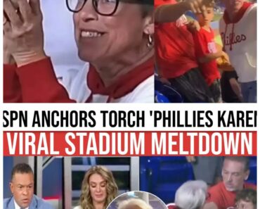 Phillies’ Karen Fan’s Home Run Ball Snatch from Child Sparks ESPN’s Explosive Backlash — Fans Demand Accountability!  This isn’t just a game anymore — it’s a battlefield of morality as ESPN condemns the fan’s shocking act, exposing the emotional trauma inflicted on a young fan and igniting a nationwide debate on sportsmanship and human decency! 