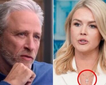 “THE PINOCCHIO CROSS” — Jon Stewart’s Brutal Joke Reportedly Shamed Karoline Leavitt Into Ditching Her Signature Necklace It was supposed to be another sparring session on The Daily Show. Instead, Jon Stewart zeroed in on Karoline Leavitt’s most visible accessory — mocking her cross as if it grew with every lie. Days later, the necklace was gone. Karoline Leavitt finally ditched her signature cross necklace this week—just days after Jon Stewart torched her on The Daily Show. Now fans are asking: what exactly did Stewart say that cut so deep… and why did Leavitt suddenly decide to take it off after years of wearing it proudly?