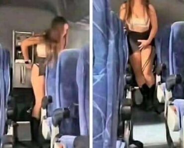 This girl was caught in mid-flight h