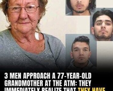 Three robbers approach a 77-year-old Three robbers approach a 77-year-old