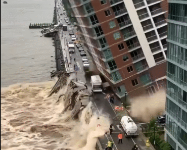 Flooding causes complete collapse of riverside buildings See more – Daily News