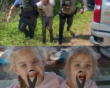 Young man puts both daughters inside